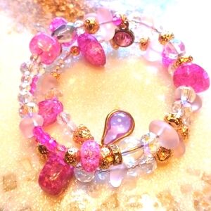 PBS Custom Nebula Luxe Pink Astroid Galaxy Bracelet